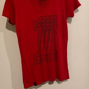 Women’s Highland bike park tee shirt. Size M.